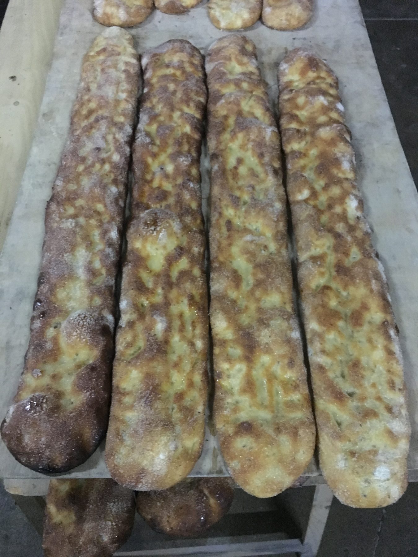 Cocas recién salidas del horno